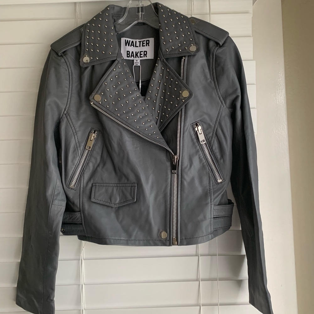 Walter Baker Studded Leather Jacket